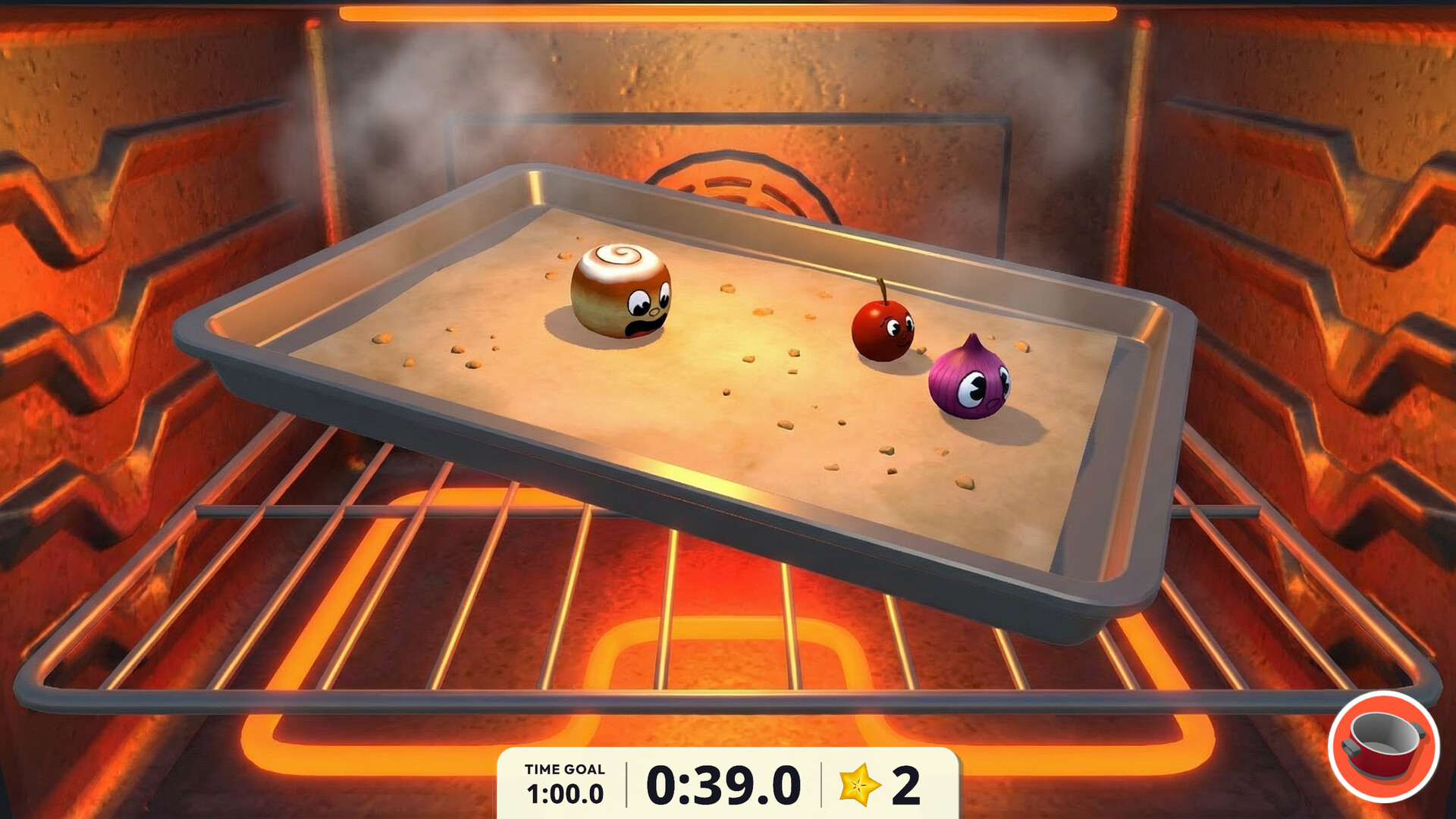 Foodgitives competitive leaderboard showing stars collected and survival times